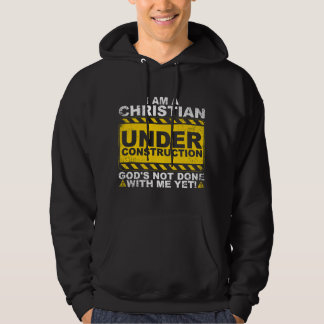 Funny Christian Under Construction Catholic Men Wo Hoodie