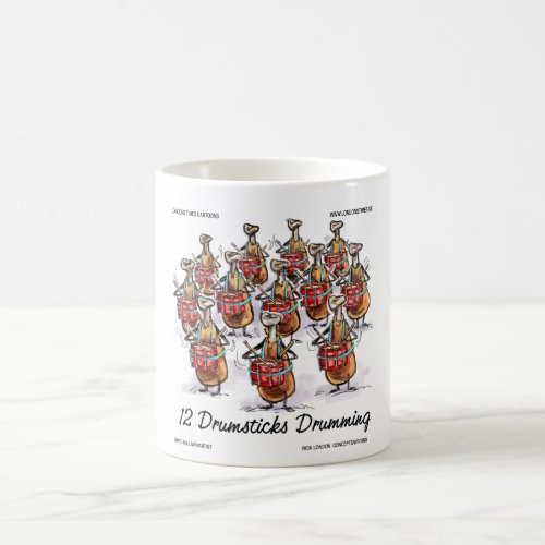 Funny Christmas 12 Drumsticks Drumming Gifts  Tee Coffee Mug