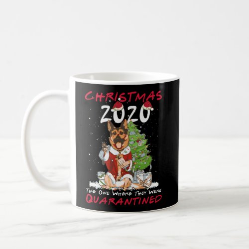 Funny Christmas 2020 German Shepherd Wear Mask Xma Coffee Mug