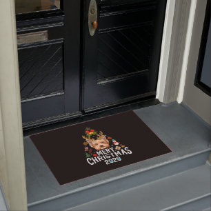 Funny Christmas 2020 Tree Yorkshire Mask Costume Doormat