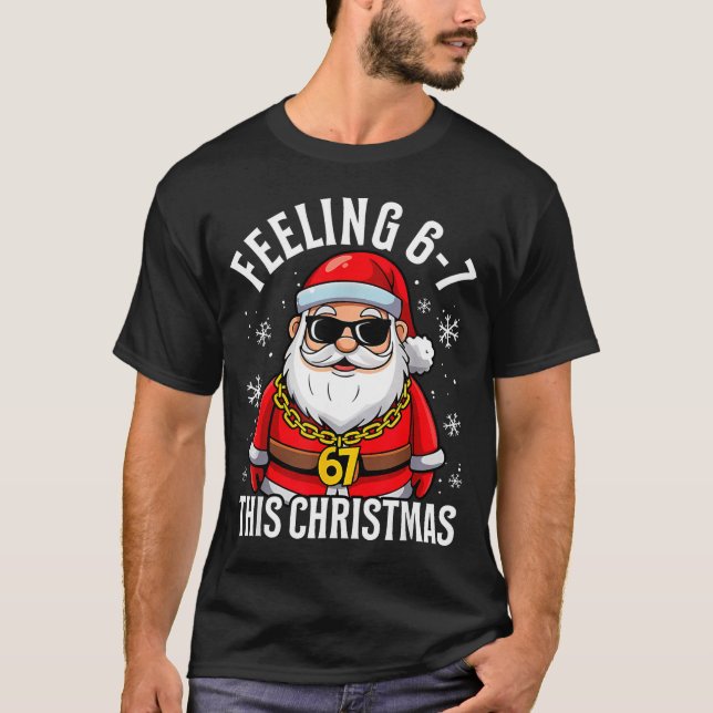 Funny Christmas 6-7 67 Six Seven Christmas Kids Te T-Shirt (Front)