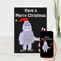 Funny Christmas for Grandpa, Are You Yeti Yet? Holiday Card