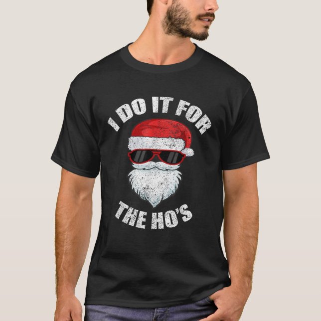 Funny Christmas Adult Naughty Dirty Pajama Ho Pj M T-Shirt (Front)