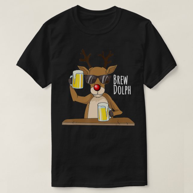 Funny Christmas alcohol shirt (Design Front)