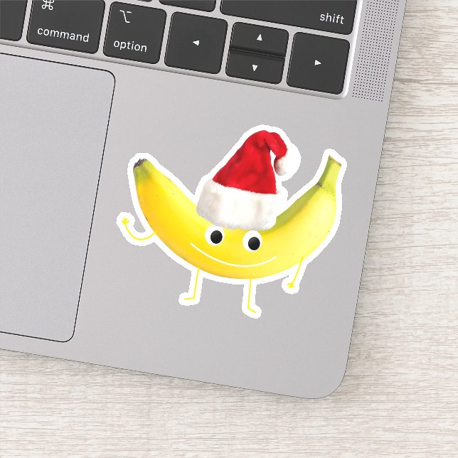 Funny Christmas Banana Sticker (Detail)