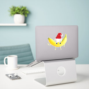 Funny Christmas Banana Sticker