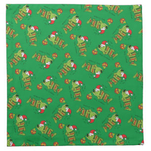 Funny Christmas Bass Fishing Fish Cute Cartoon Cloth Napkin