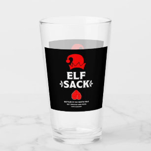 Funny Christmas Beer Labels Glass