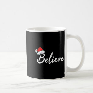 Funny Christmas Believe Santa Pajama Outfit Men &a Coffee Mug