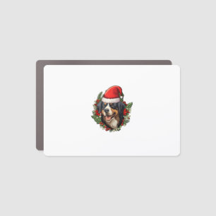 Funny Christmas Bernese Mountain Dog Car Magnet