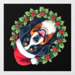 Funny Christmas Bernese Mountain Dog Tank Top Wall Decal