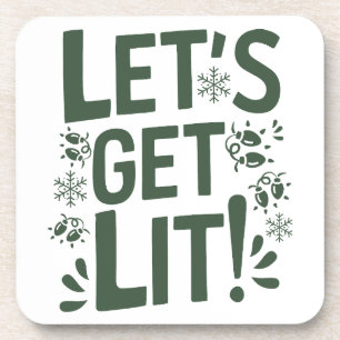 Funny Christmas Beverage Coaster