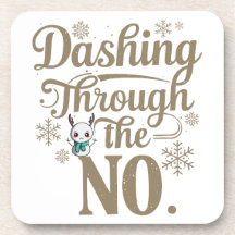 Funny Christmas Beverage Coaster