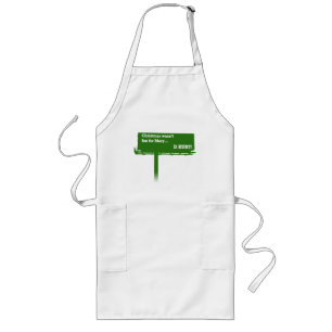 Funny Christmas Billboard apron