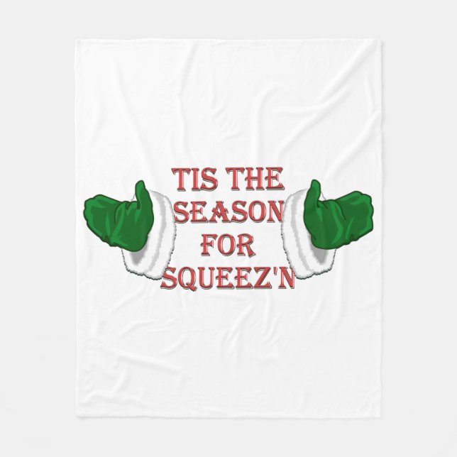 Funny Christmas Blanket Holiday Fleece Blanket (Front)