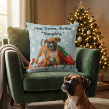 Funny Christmas Boxer Dog 
