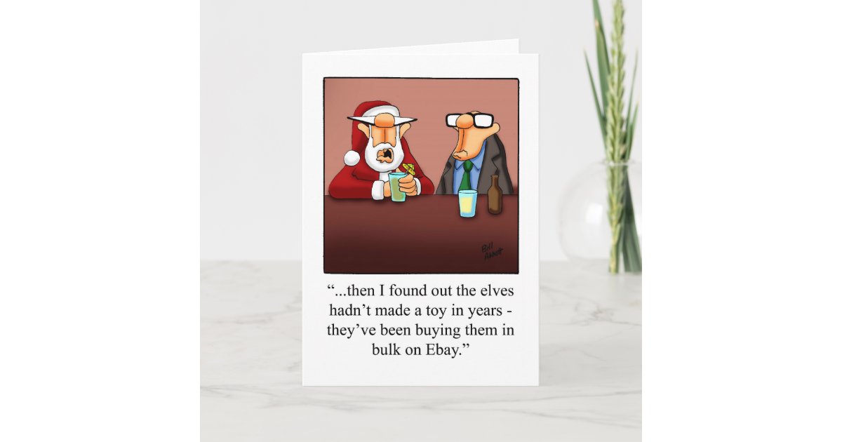 Funny Christmas Business Humor Blank Card Zazzle