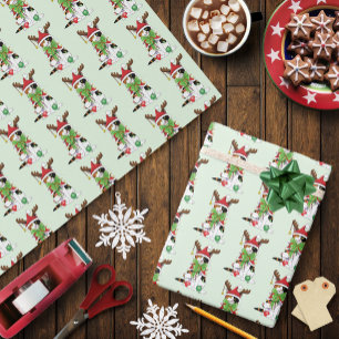 Funny Christmas Calico Cat Wrapping Paper