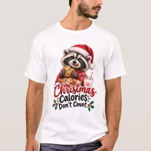 Funny Christmas Calories Count Holiday Cookie T-Shirt