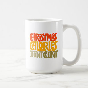 Funny Christmas Calories Don’t Count Design Coffee Mug