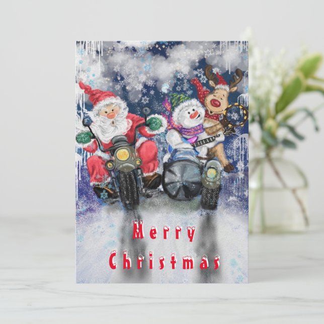 Funny Christmas Card (Standing Front)