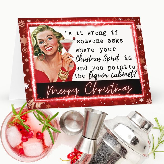 Funny Christmas Card Best Friend "Liquor Cabinet" (Creator Uploaded)