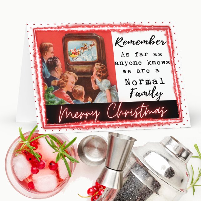 Funny Christmas Card Best Friend "Normal Family" (Creator Uploaded)
