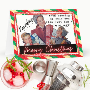 Funny Christmas Card Best Friend "Parenting"