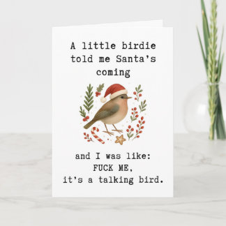 Funny Christmas Card, Cheeky Holiday Greeting Card