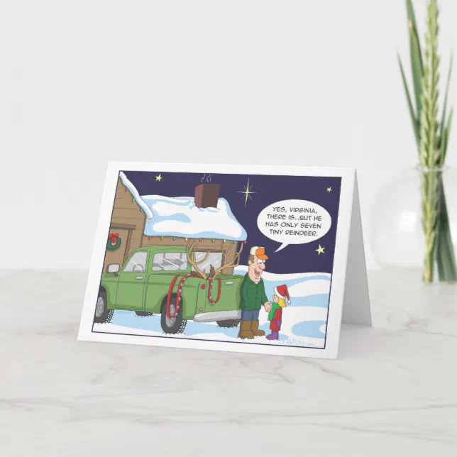 Funny Christmas card, deer hunting humor Holiday Card | Zazzle
