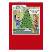 Funny Christmas card: Dim Bulb Card