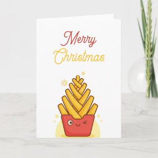 Funny Christmas Card Folded Greeting Card