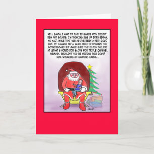 Funny Christmas Card For Gamers