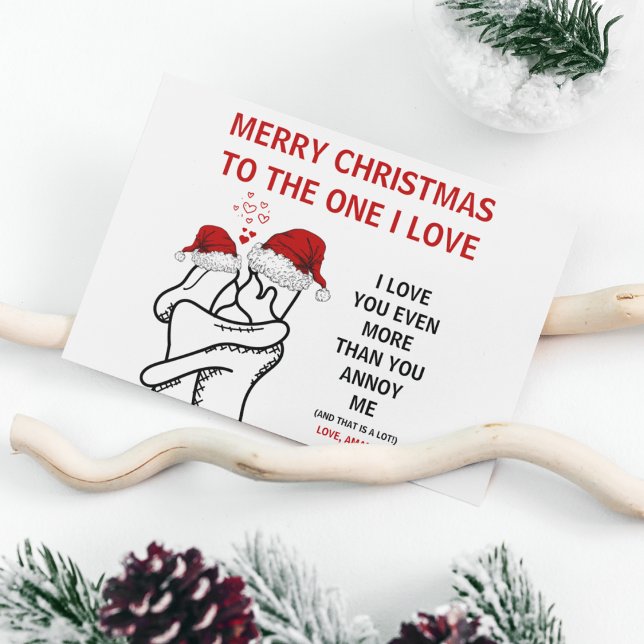 Funny Christmas Card For Husband Wife Boyfriend  (Creator Uploaded)