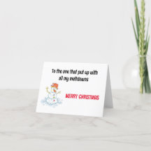 Funny Christmas Card, 