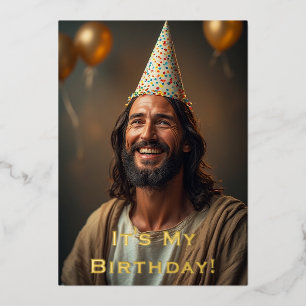 FUNNY Christmas Card Jesus Birthday - Holiday Card