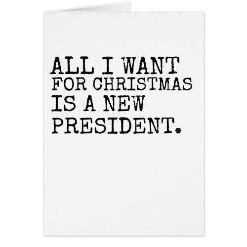 Funny Christmas Card _ new president Card Funny _