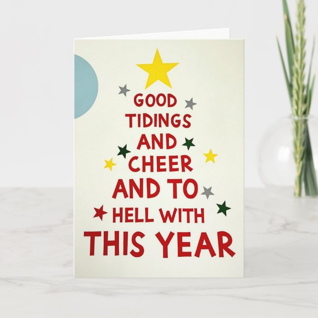 Funny Christmas Card Screw This Year (Front)