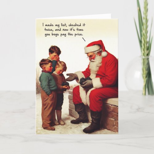 Funny Christmas Card _ The Naughty List