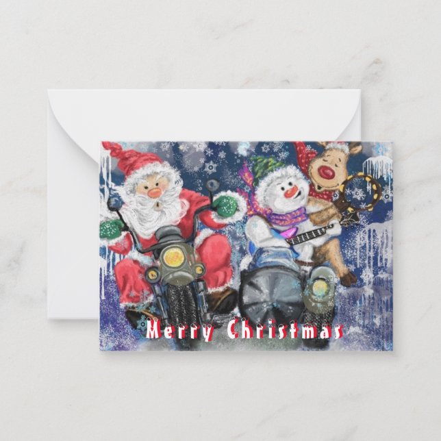 Funny Christmas Card with Happy Christmas Friends (Front)