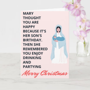 Funny Christmas Card with Quote