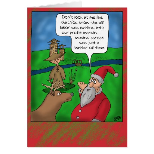 Funny Christmas Cards: Christmas Abroad | Zazzle
