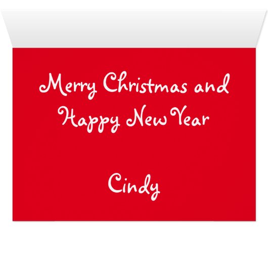 Funny Christmas Cards - Customized - Gifts (Inside Horizontal (Bottom))