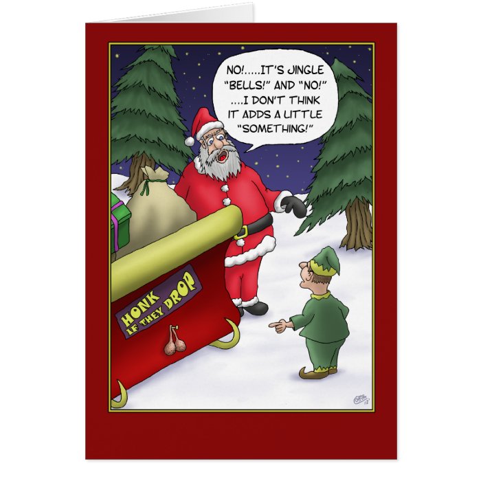Funny Christmas Cards Jingle What? Card Zazzle