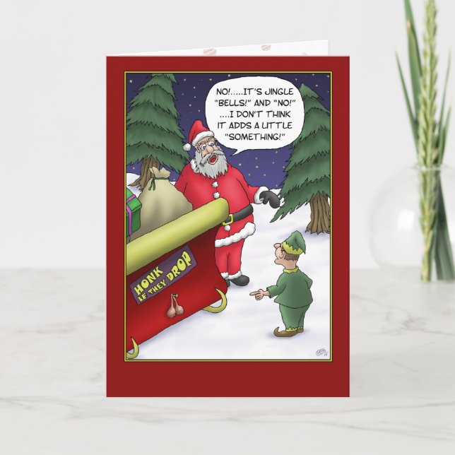 Funny Christmas Cards: Jingle What? Holiday Card (Front)