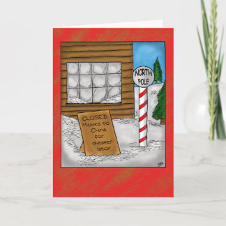 Funny Christmas Cards: North Pole Moving Holiday Card