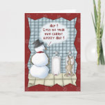 Funny Christmas Cards: Privacy Please Holiday Card at Zazzle