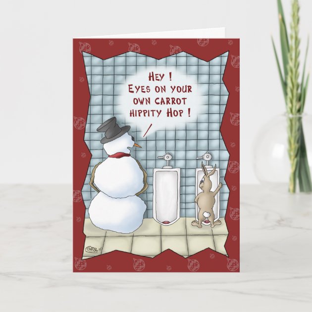 Funny Christmas Cards: Privacy Please Holiday Invitation