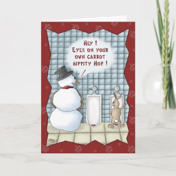 Funny Christmas Cards: Privacy Please Holiday Card by humorzonecards at Zazzle