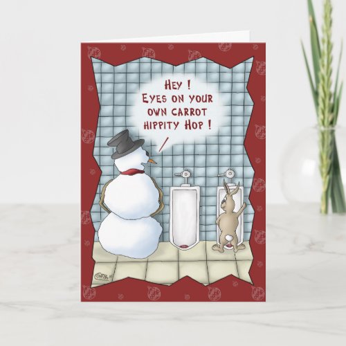 Funny Christmas Cards Privacy Please Holiday Card